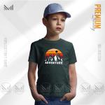 ADVENTURE kids graphic t-shirt premium cotton unisex round neck short sleeve baju budak boys & girls