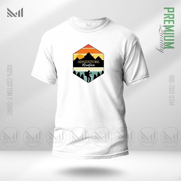 Adventure Mountain Graphic T-Shirt | Premium Cotton | Unisex Round Neck