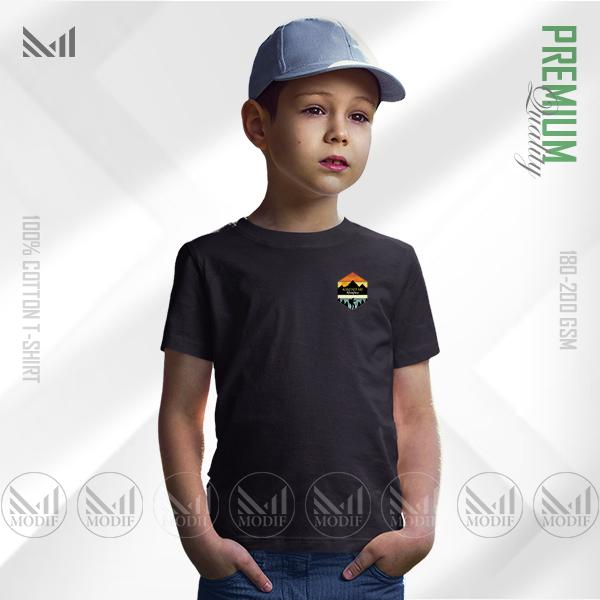 Adventure Mountain Kids Classic T-Shirt | Premium Cotton | Unisex Round Neck