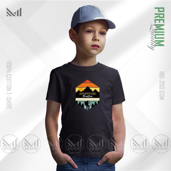 Adventure Mountain Kids Graphic T-Shirt | Premium Cotton | Unisex Fit