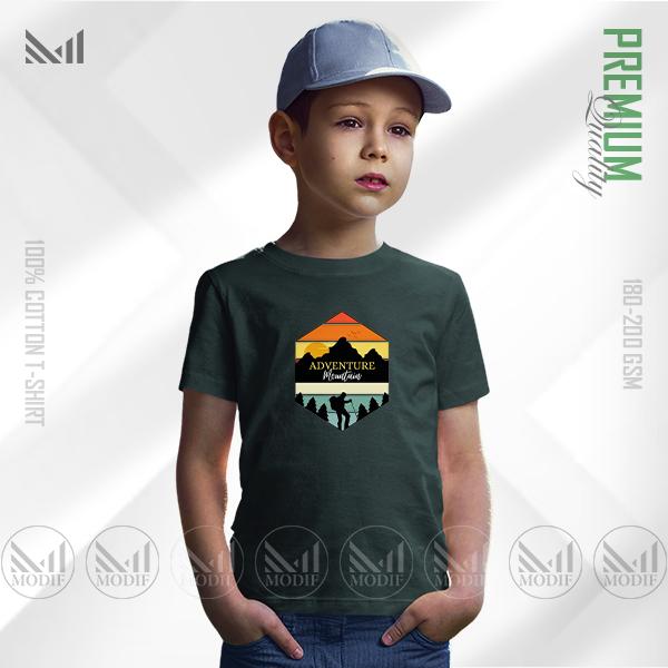 Adventure Mountain Kids Graphic T-Shirt | Premium Cotton | Unisex Fit