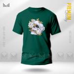 Aesthetic Skull Flower Graphic T-Shirt | Premium Cotton | Unisex | Round Neck