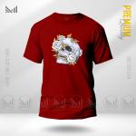 Aesthetic Skull Flower Graphic T-Shirt | Premium Cotton | Unisex | Round Neck