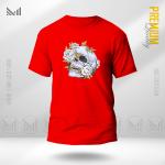 Aesthetic Skull Flower Graphic T-Shirt | Premium Cotton | Unisex | Round Neck