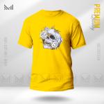 Aesthetic Skull Flower Graphic T-Shirt | Premium Cotton | Unisex | Round Neck