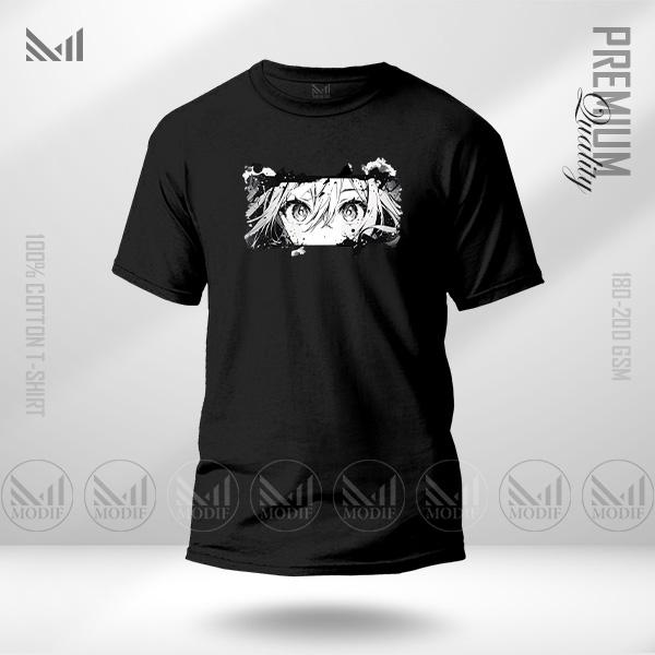 Anime t-shirt premium cotton unisex round neck short sleeve baju tshirt men & women