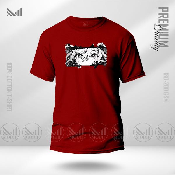 Anime t-shirt premium cotton unisex round neck short sleeve baju tshirt men & women