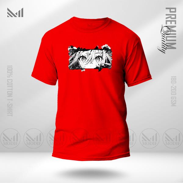 Anime t-shirt premium cotton unisex round neck short sleeve baju tshirt men & women