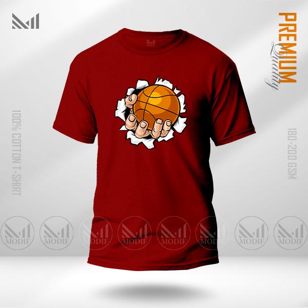 Basketball Men Graphic T-Shirt Made With Premium Cotton Unisex Round Neck Short Sleeve