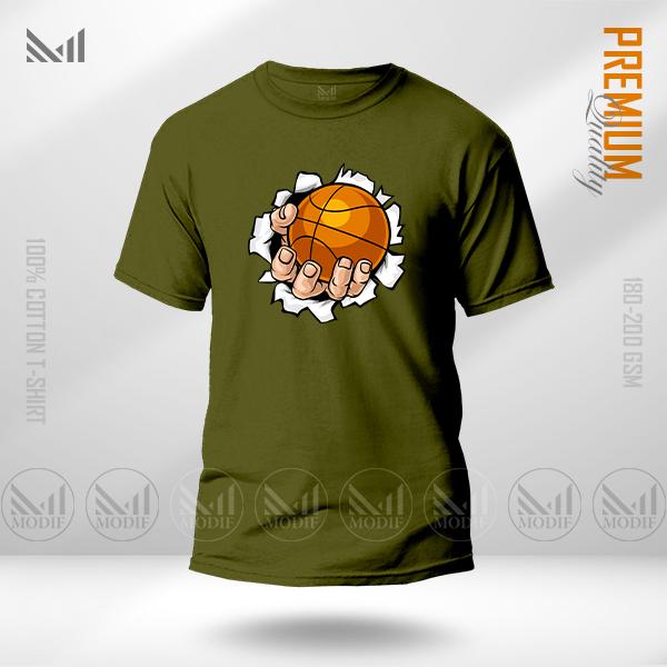 Basketball Men Graphic T-Shirt Made With Premium Cotton Unisex Round Neck Short Sleeve