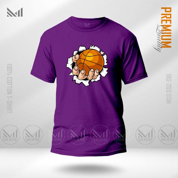Basketball Men Graphic T-Shirt Made With Premium Cotton Unisex Round Neck Short Sleeve