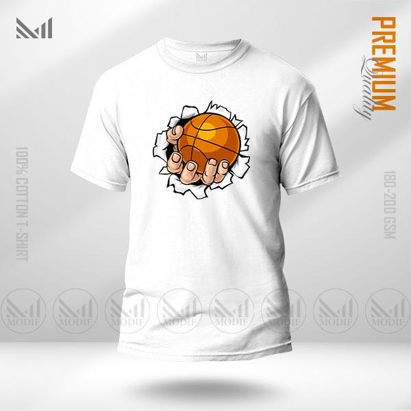 Basketball Men Graphic T-Shirt Made With Premium Cotton Unisex Round Neck Short Sleeve
