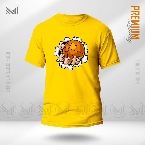 Basketball Men Graphic T-Shirt Made With Premium Cotton Unisex Round Neck Short Sleeve