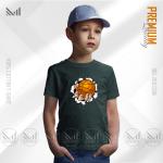 Basketball Kids Graphic T-Shirt Made With Premium Cotton Unisex Round Neck Short Sleeve