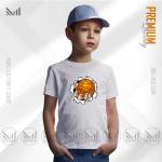Basketball Kids Graphic T-Shirt Made With Premium Cotton Unisex Round Neck Short Sleeve