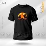 Campfire Graphic T-Shirt – Bold Outdoor Camp Inspired Artwork | Premium Cotton | Unisex Round Neck | Short Sleeve