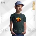 Campfire Kids Graphic T-Shirt – Bold Outdoor Camp Artwork | Premium Cotton | Unisex Round Neck | Short Sleeve