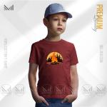 Campfire Kids Graphic T-Shirt – Bold Outdoor Camp Artwork | Premium Cotton | Unisex Round Neck | Short Sleeve