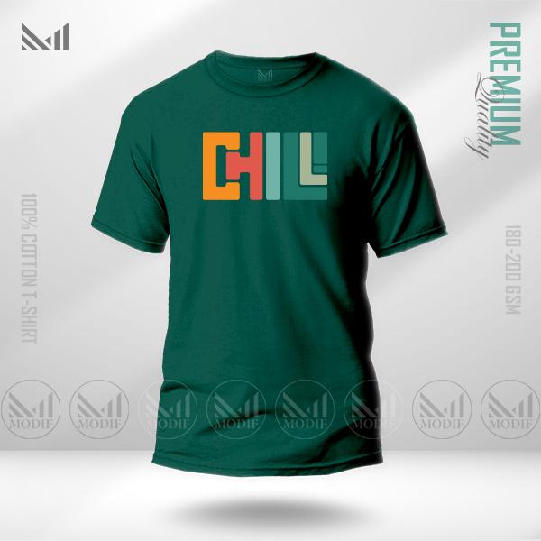 Chill Graphic T-Shirt | Premium Cotton | Unisex Round Neck Short Sleeve