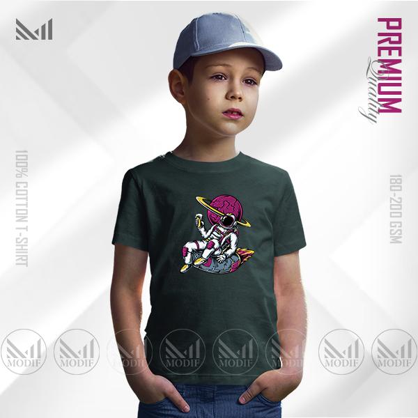Cool Astronaut Kids Graphic T-Shirt | Premium Cotton | Unisex Round Neck Short Sleeve