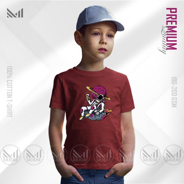 Cool Astronaut Kids Graphic T-Shirt | Premium Cotton | Unisex Round Neck Short Sleeve