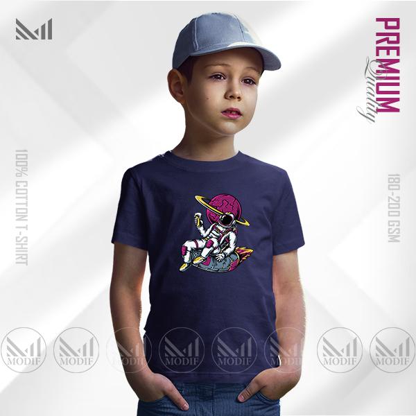 Cool Astronaut Kids Graphic T-Shirt | Premium Cotton | Unisex Round Neck Short Sleeve