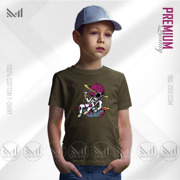 Cool Astronaut Kids Graphic T-Shirt | Premium Cotton | Unisex Round Neck Short Sleeve