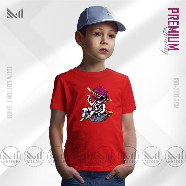 Cool Astronaut Kids Graphic T-Shirt | Premium Cotton | Unisex Round Neck Short Sleeve