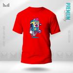 Crazy Robo Graphic T-Shirt – Futuristic Robot Artwork | Premium Cotton | Unisex Round Neck | Short Sleeve