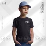 Drops kids classic logo tshirt premium cotton unisex round neck short sleeve baju budak boys & girls