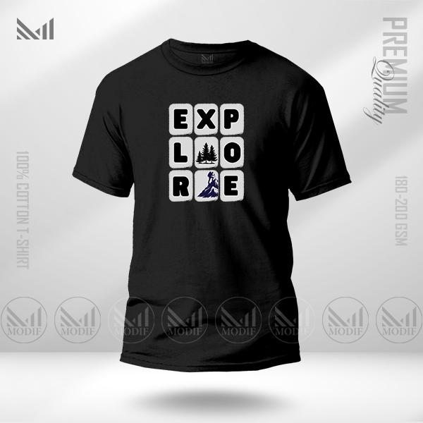 Explore Graphic T-Shirt – Adventure Inspired Design Made with Premium Cotton | Unisex Round Neck | Short Sleeve