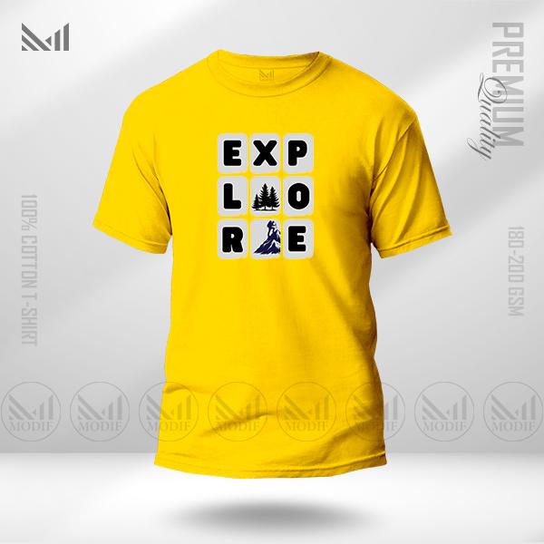 Explore Graphic T-Shirt – Adventure Inspired Design Made with Premium Cotton | Unisex Round Neck | Short Sleeve