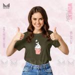 Finger Heart Women Graphic T-Shirt Made With Premium Cotton Unisex Round Neck Short Sleeve