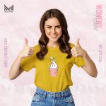 Finger Heart Women Graphic T-Shirt Made With Premium Cotton Unisex Round Neck Short Sleeve