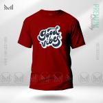 Good Vibes Mood Graphic T-Shirt | Premium Cotton | Unisex Round Neck | Short Sleeve