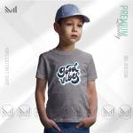Good Vibes Kids Graphic T-Shirt | Premium Cotton | Unisex Round Neck | Short Sleeve