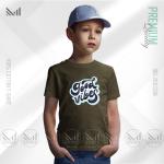 Good Vibes Kids Graphic T-Shirt | Premium Cotton | Unisex Round Neck | Short Sleeve
