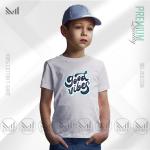 Good Vibes Kids Graphic T-Shirt | Premium Cotton | Unisex Round Neck | Short Sleeve