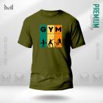 Gym Sports Graphic T-Shirt | Premium Cotton | Unisex Round Neck Short Sleeve