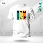 Gym Sports Graphic T-Shirt | Premium Cotton | Unisex Round Neck Short Sleeve