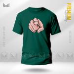 Hand Pointing Graphic T-Shirt Made With Premium Cotton Unisex Round Neck Short Sleeve