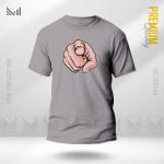 Hand Pointing Graphic T-Shirt Made With Premium Cotton Unisex Round Neck Short Sleeve