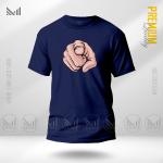 Hand Pointing Graphic T-Shirt Made With Premium Cotton Unisex Round Neck Short Sleeve