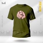 Hand Pointing Graphic T-Shirt Made With Premium Cotton Unisex Round Neck Short Sleeve