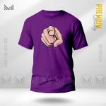 Hand Pointing Graphic T-Shirt Made With Premium Cotton Unisex Round Neck Short Sleeve