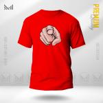 Hand Pointing Graphic T-Shirt Made With Premium Cotton Unisex Round Neck Short Sleeve