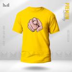 Hand Pointing Graphic T-Shirt Made With Premium Cotton Unisex Round Neck Short Sleeve