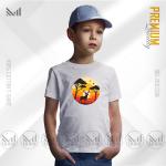 Jungle Sunset Kids Graphic T-Shirt – Tropical Fun Design | Premium Cotton | Unisex Round Neck | Short Sleeve | Lightweight Casual Wear for Boys & Girls