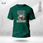 Keep Growing Graphic T-Shirt – Premium Cotton, Unisex, Round Neck