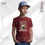 Keep Growing Kids Graphic T-Shirt – Premium Cotton, Unisex, Round Neck
